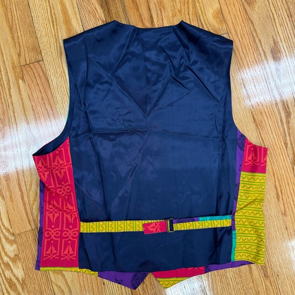 Vintage Perry Ellis Multicolor Vest - Picture 4 of 10